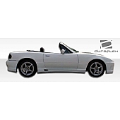 Extreme Dimensions Side Skirt - Primered Fiberglass Reinforced Plastic Black Set of 2 - 100966