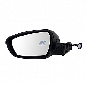 K-Source Exterior Mirror Electric Rectangular Black Single - 75560K