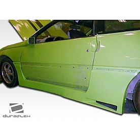Extreme Dimensions Side Skirt - Primered Fiberglass Reinforced Plastic Black Set of 2 - 100848