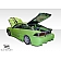 Extreme Dimensions Side Skirt - Primered Fiberglass Reinforced Plastic Black Set of 2 - 100848