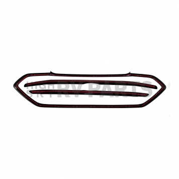 Coast To Coast Grille Insert - Black/ Gloss Plastic - GI492BLK-1