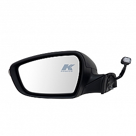K-Source Exterior Mirror Electric Rectangular Black Single - 75562K