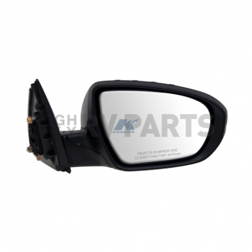 K-Source Exterior Mirror Electric Rectangular Black Single - 75563K