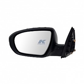 K-Source Exterior Mirror Electric Rectangular Black Single - 75564K