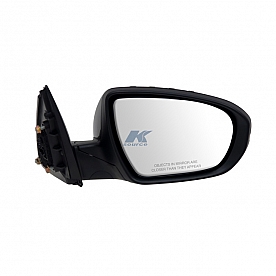 K-Source Exterior Mirror Electric Rectangular Black Single - 75565K