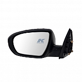 K-Source Exterior Mirror Electric Rectangular Black Single - 75566K