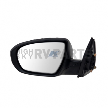 K-Source Exterior Mirror Electric Rectangular Black Single - 75566K