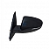 K-Source Exterior Mirror Electric Rectangular Black Single - 75566K