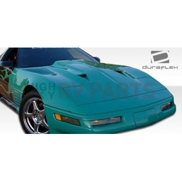 Extreme Dimensions Hood - Primered Fiberglass Black - 103444-4