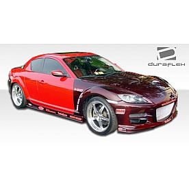Extreme Dimensions Side Skirt - Primered Fiberglass Reinforced Plastic Black Set of 2 - 100581