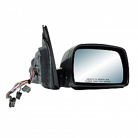 K-Source Exterior Mirror Electric Rectangular Black Single - 77001W