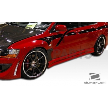 Extreme Dimensions Side Skirt - Primered Fiberglass Reinforced Plastic Black Set of 2 - 100486-7