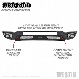 Westin Automotive Pro-Mod Bumper Modular Design Steel Black - 5841205