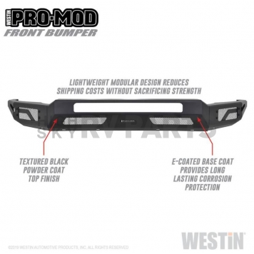 Westin Automotive Pro-Mod Bumper Modular Design Steel Black - 5841205