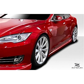 Extreme Dimensions Side Skirt - Matte Fiberglass Reinforced Plastic Black Set of 2 - 113552