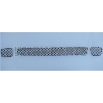 Street Scene Bumper Grille Insert Mesh Black Chrome Black Steel - 95076134