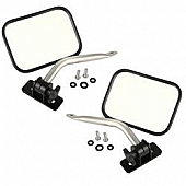 Rugged Ridge Exterior Mirror Stainless Steel Rectangular Set Of 2 - 1102612