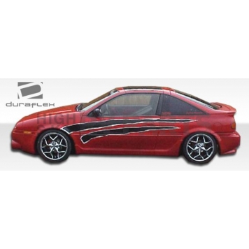 Extreme Dimensions Side Skirt - Primered Fiberglass Reinforced Plastic Black Set of 2 - 102474-4
