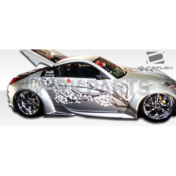 Extreme Dimensions Side Skirt - Primered Fiberglass Reinforced Plastic Black Set of 2 - 102264-2