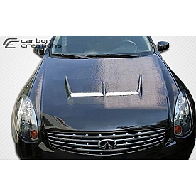 Extreme Dimensions Hood - Gloss Carbon Fiber Black - 103126