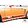 Extreme Dimensions Side Skirt - Primered Fiberglass Reinforced Plastic Black Set of 2 - 102080