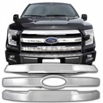 Coast To Coast Grille Insert - Chrome Plated ABS Plastic - GI134