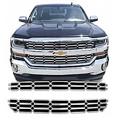 Coast To Coast Grille Insert - Chrome Plated ABS Plastic - GI136