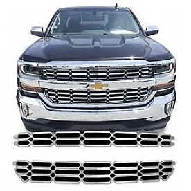 Coast To Coast Grille Insert - Chrome Plated ABS Plastic - GI136