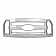 Coast To Coast Grille Insert - Chrome Plated ABS Plastic - GI137