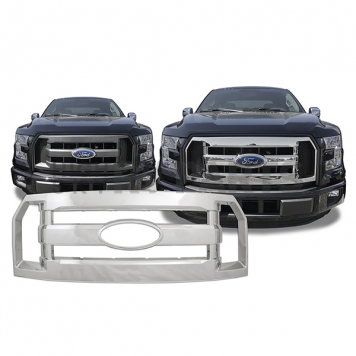 Coast To Coast Grille Insert - Chrome Plated ABS Plastic - GI137-1