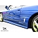 Extreme Dimensions Side Skirt - Primered Fiberglass Reinforced Plastic Black Set of 2 - 101599