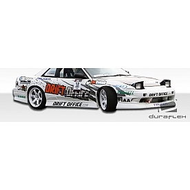 Extreme Dimensions Side Skirt - Primered Fiberglass Reinforced Plastic Black Set of 2 - 103541