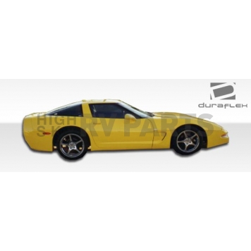 Extreme Dimensions Side Skirt - Primered Fiberglass Reinforced Plastic Black Set of 6 - 103442-4
