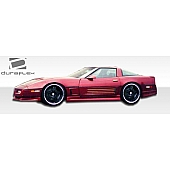 Extreme Dimensions Side Skirt - Primered Fiberglass Reinforced Plastic Black Set of 2 - 103451