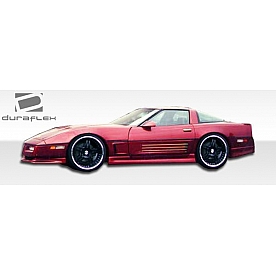 Extreme Dimensions Side Skirt - Primered Fiberglass Reinforced Plastic Black Set of 2 - 103451