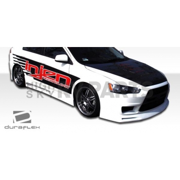 Extreme Dimensions Side Skirt - Primered Fiberglass Reinforced Plastic Black Set of 2 - 103943-4