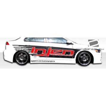 Extreme Dimensions Side Skirt - Primered Fiberglass Reinforced Plastic Black Set of 2 - 103943-6
