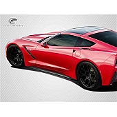 Extreme Dimensions Side Skirt - Carbon Fiber Black Set of 2 - 113165