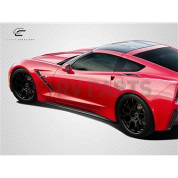 Extreme Dimensions Side Skirt - Carbon Fiber Black Set of 2 - 113165