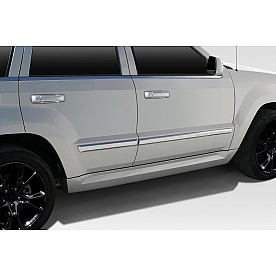 Extreme Dimensions Side Skirt - Primered Fiberglass Reinforced Plastic Black Set of 2 - 109588