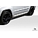 Extreme Dimensions Side Skirt - Primered Fiberglass Reinforced Plastic Black Set of 2 - 109588