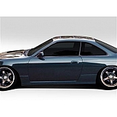 Extreme Dimensions Side Skirt - Primered Fiberglass Reinforced Plastic Black Set of 2 - 109554