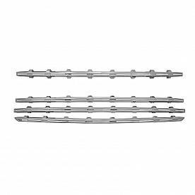 Coast To Coast Grille Insert - Chrome Plated ABS Plastic - GI157