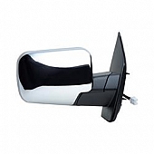 K-Source Exterior Mirror Electric OEM Silver Single - 68041N