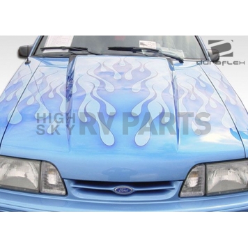 Extreme Dimensions Hood - Primered Fiberglass Black - 103014-4