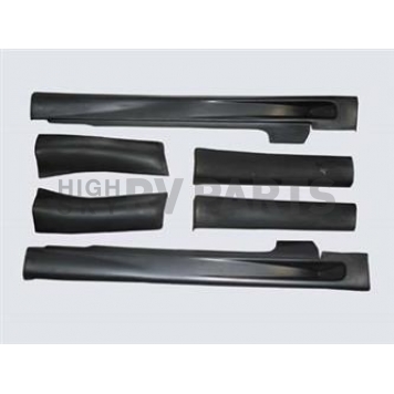 Street Scene Side Skirt - Bare Urethane Black Set of 6 - 95070819
