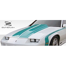 Extreme Dimensions Hood - Primered Fiberglass Black - 103015