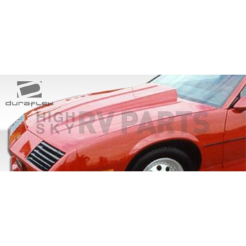 Extreme Dimensions Hood - Primered Fiberglass Black - 103015-1