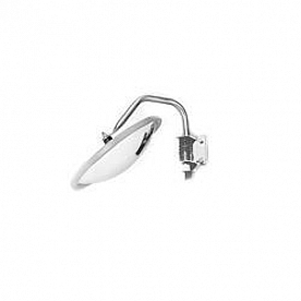 Velvac Exterior Mirror Round White ABS Plastic - 716900