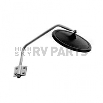 Velvac Exterior Mirror Round White Stainless Steel - 716903